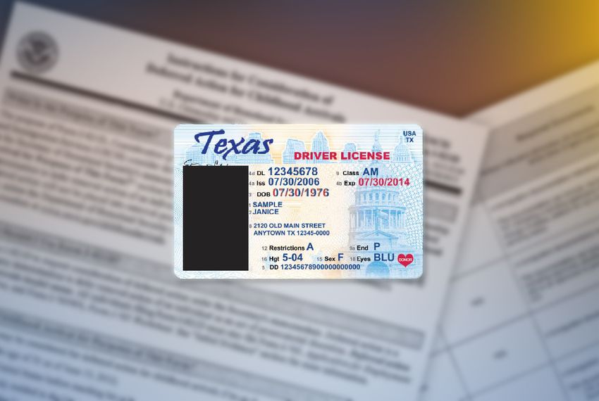 Font Used On Texas Drivers License